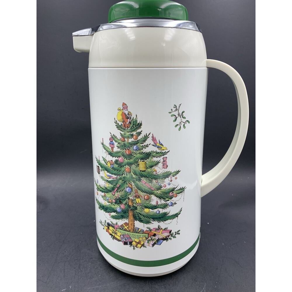 Spode Vintage Christmas Tree Insulated Thermal Carafe In Original Box